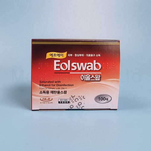 에프에이 이올스왑 알콜솜 일회용 소독솜 개별포장 100매 x 60팩