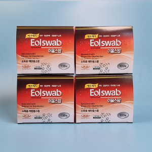 에프에이 이올스왑 알콜솜 일회용 소독솜 개별포장 100매 x 4팩